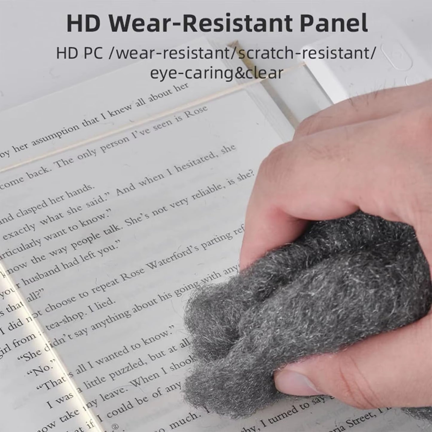 2 in 1 Night Lights LED Flat Panel Book Light USB Charging Eye Protection Night Vision Reading Lamp for Students Indoor Use